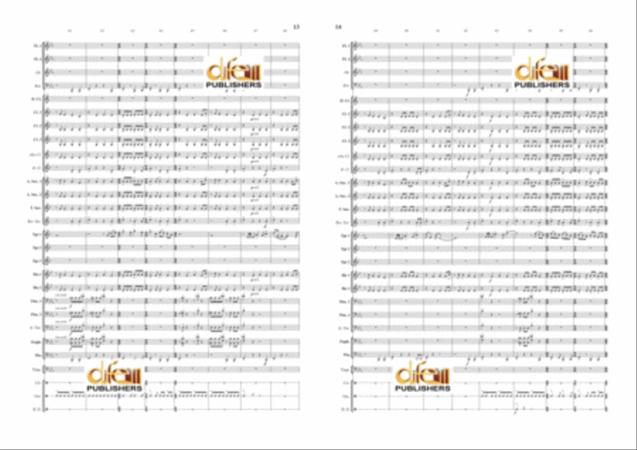 Danzon 2 Concert Band scores gallery preview page 7