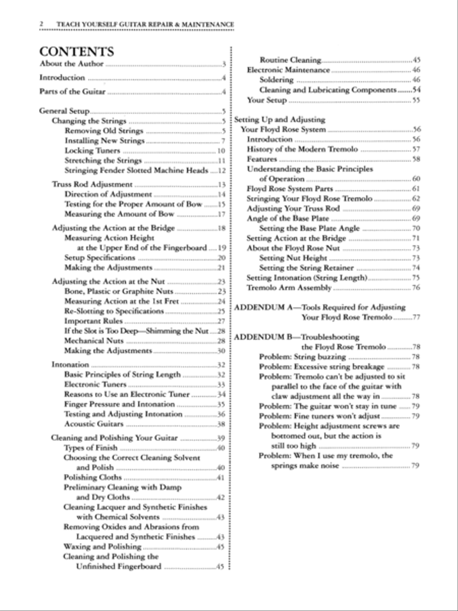 Alfred's Teach Yourself Guitar Repair & Maintenance Easy Guitar scores gallery preview page 4