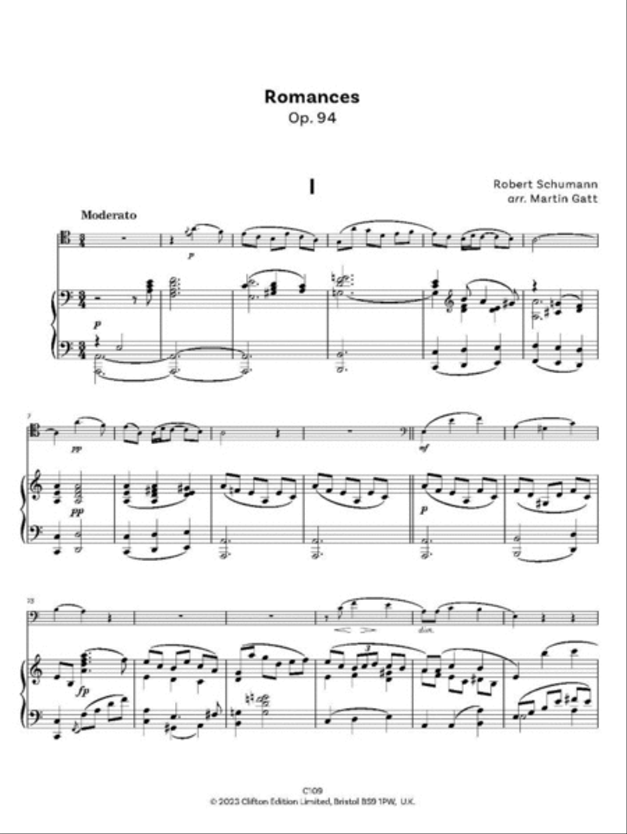 Three Romances Op. 94 Bassoon Solo scores gallery preview page 3