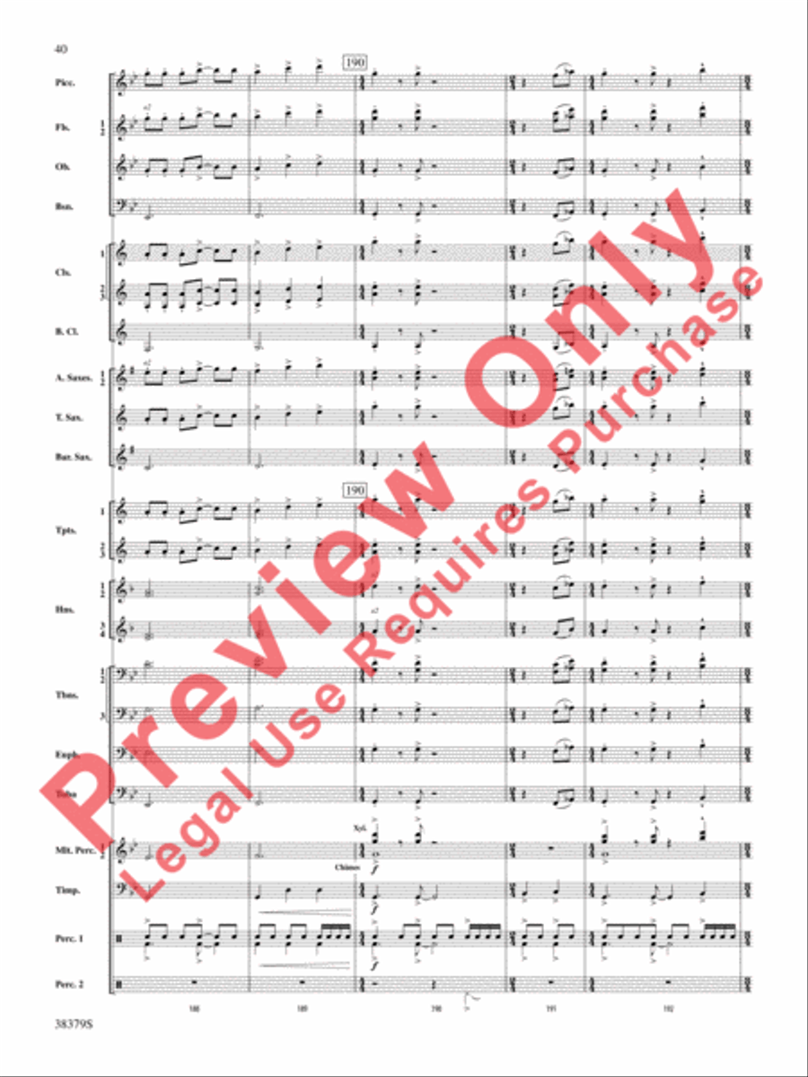 Vision Quest Concert Band scores gallery preview page 41