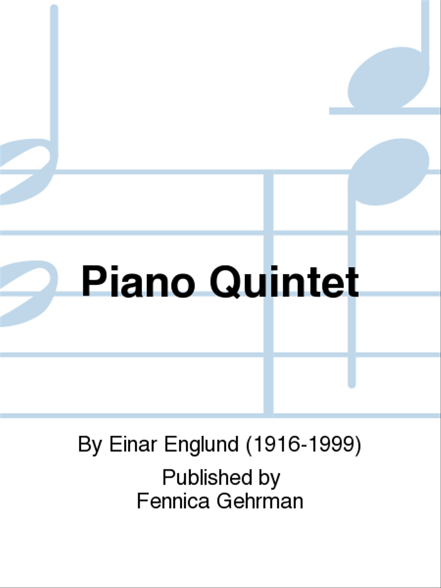 Piano Quintet (String parts) Piano Quintet scores gallery preview page 1