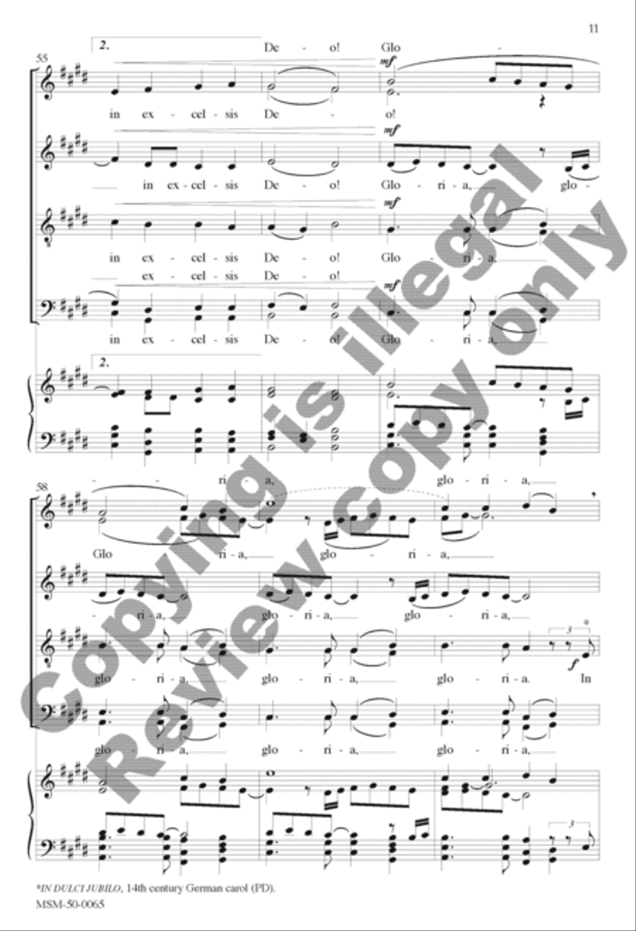 Angels We Have Heard on High Divisi scores gallery preview page 11