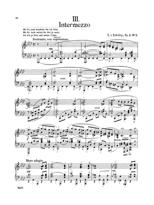 Book cover for Dohnányi: Four Piano Pieces, Op. 2