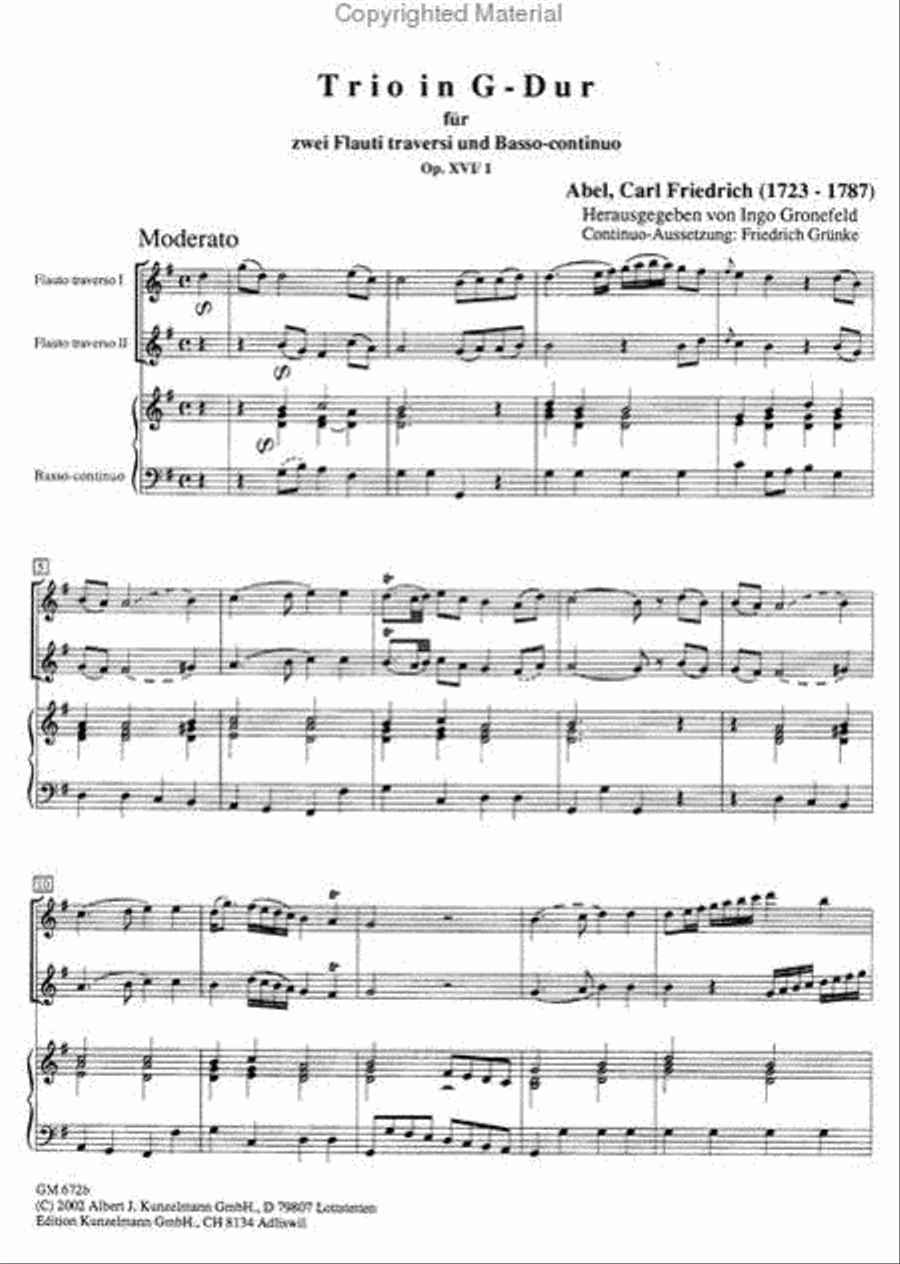 Trio sonata Flute scores gallery preview page 3
