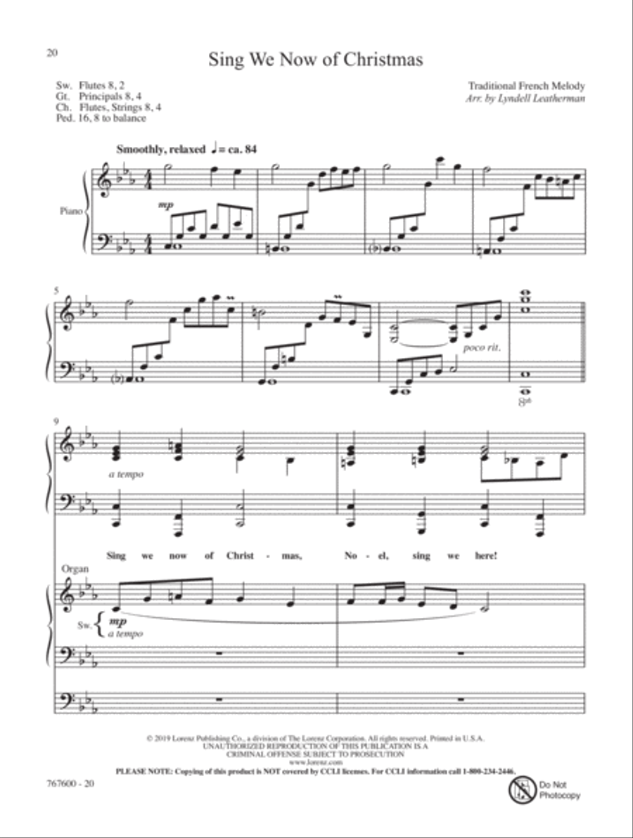 Noel! He Is Born Organ scores gallery preview page 7