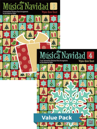Book cover for Música de Navidad, Books 3 & 4 (Value Pack)