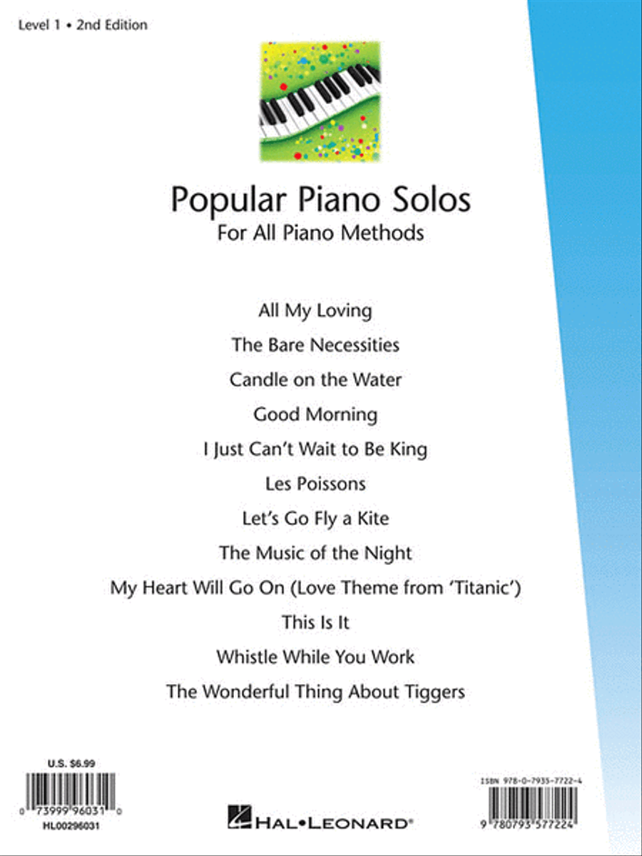Popular Piano Solos – Level 1 – 2nd Edition Piano Method scores gallery preview page 2