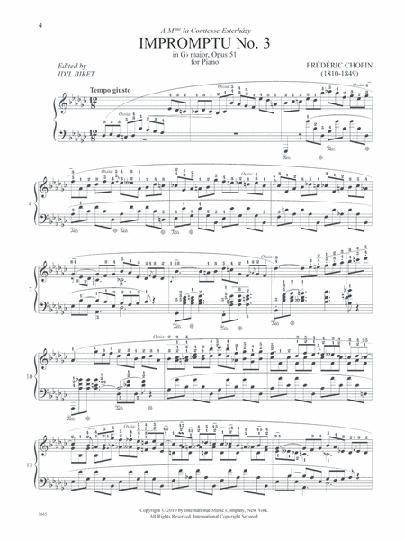 Impromptu No. 3 In G Flat Major, Opus 51 And Fantaisie-Impromptu In C Sharp Minor, Opus 66