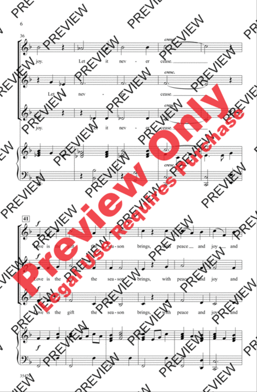 Love Is the Gift the Season Brings Women's Choir scores gallery preview page 5