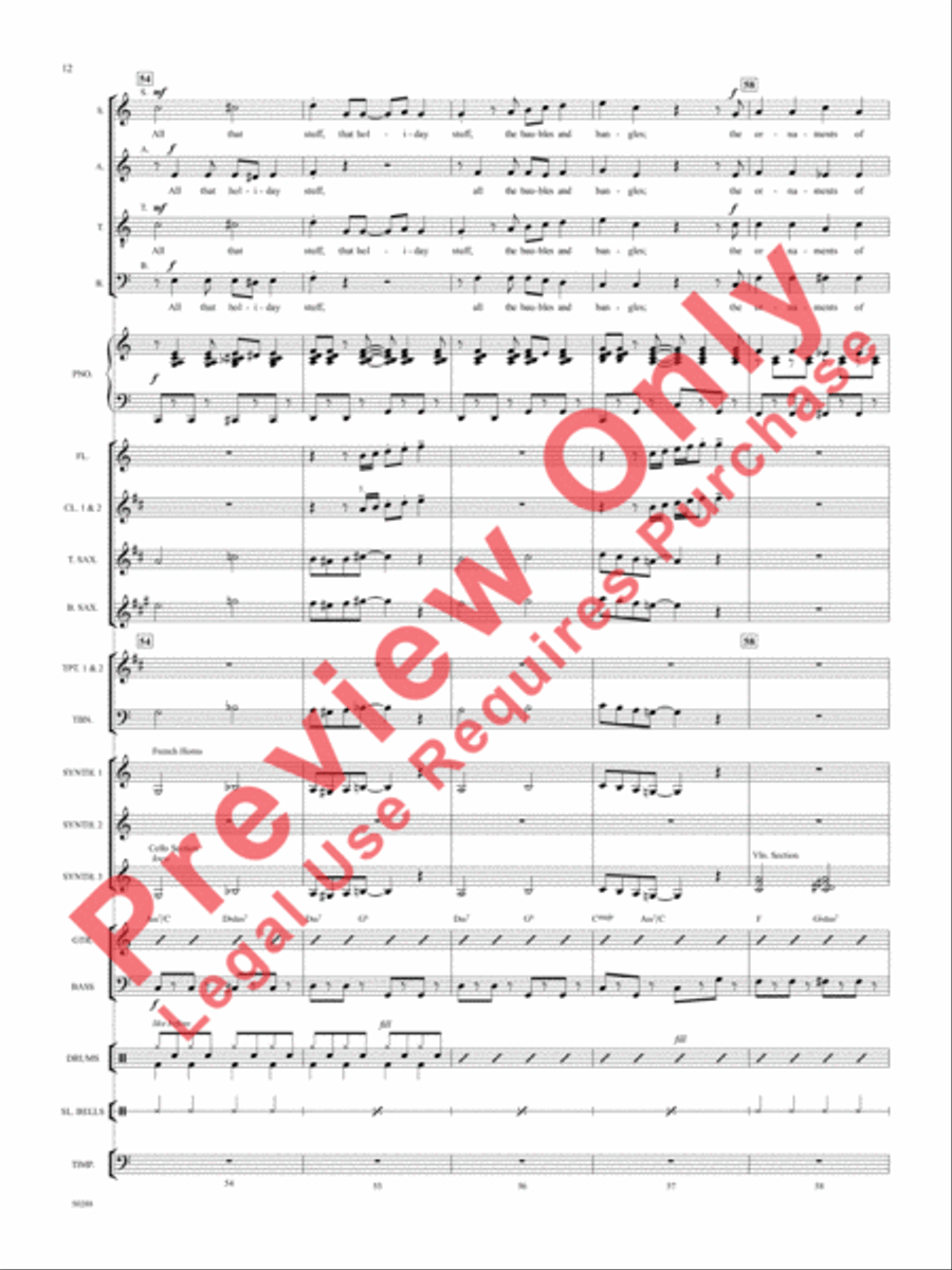 All That Holiday Stuff! All That Holiday Stuff! Choir scores gallery preview page 13