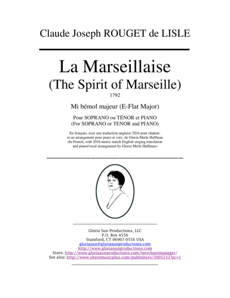 La Marseillaise (The Spirit of Marseille): French & 2015 English image number null