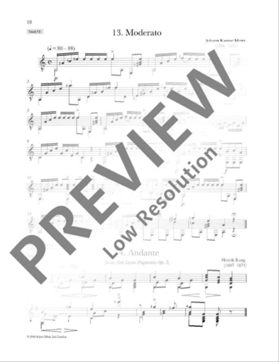 Romantic Guitar Anthology Classical Guitar scores gallery preview page 19