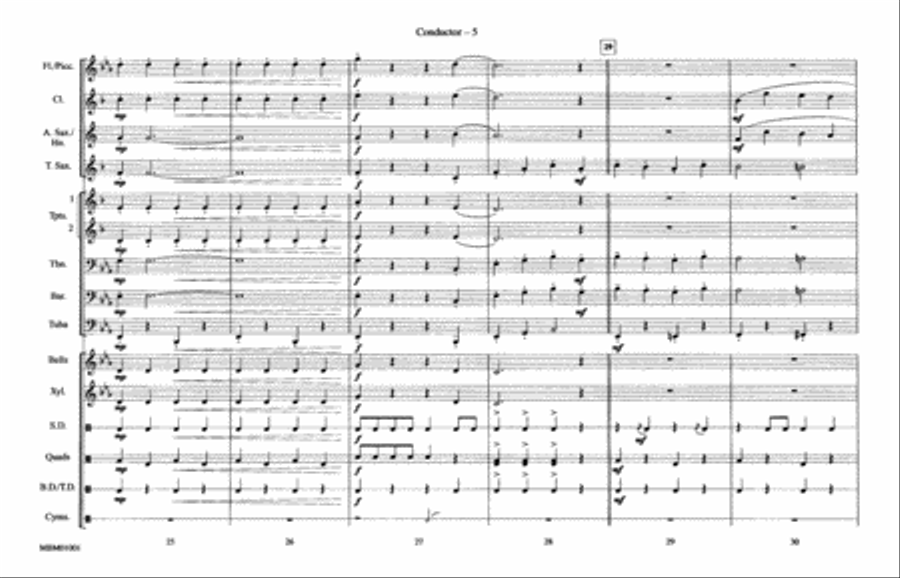 Sleigh Ride: Score Marching Band scores gallery preview page 5