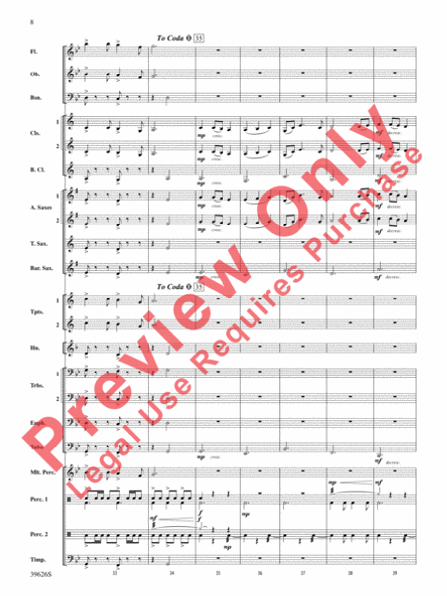Whiteleaf Hill Whiteleaf Hill Concert Band scores gallery preview page 8