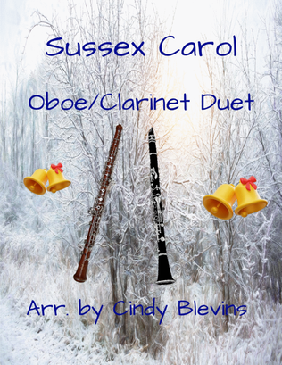 Sussex Carol, for Clarinet and Oboe