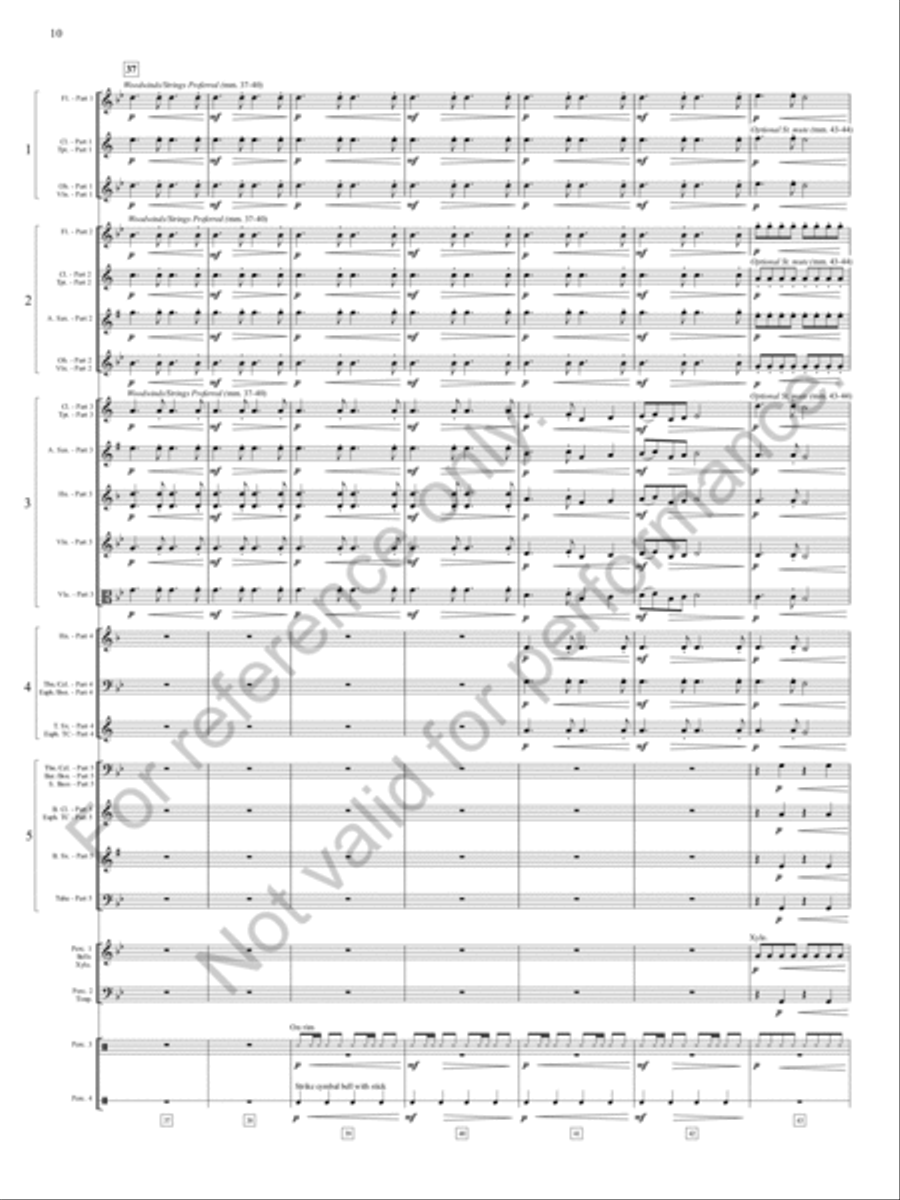 Stone Mountain Overture Concert Band scores gallery preview page 11