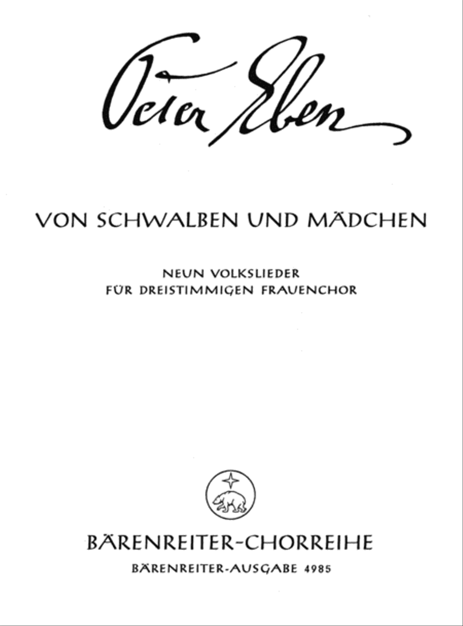 Von Schwalben und Maedchen