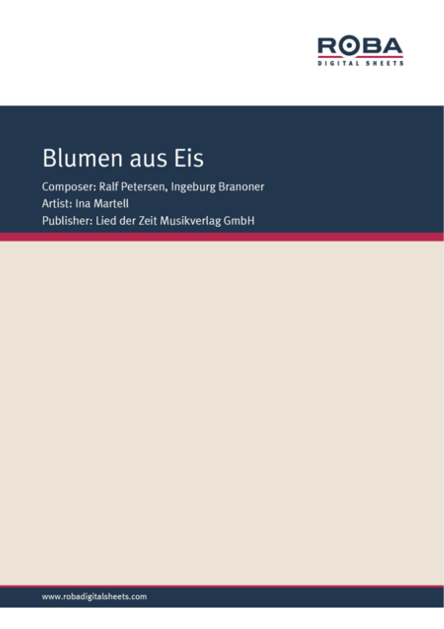 Blumen Aus Eis Blumen Aus Eis Voice scores gallery preview page 1