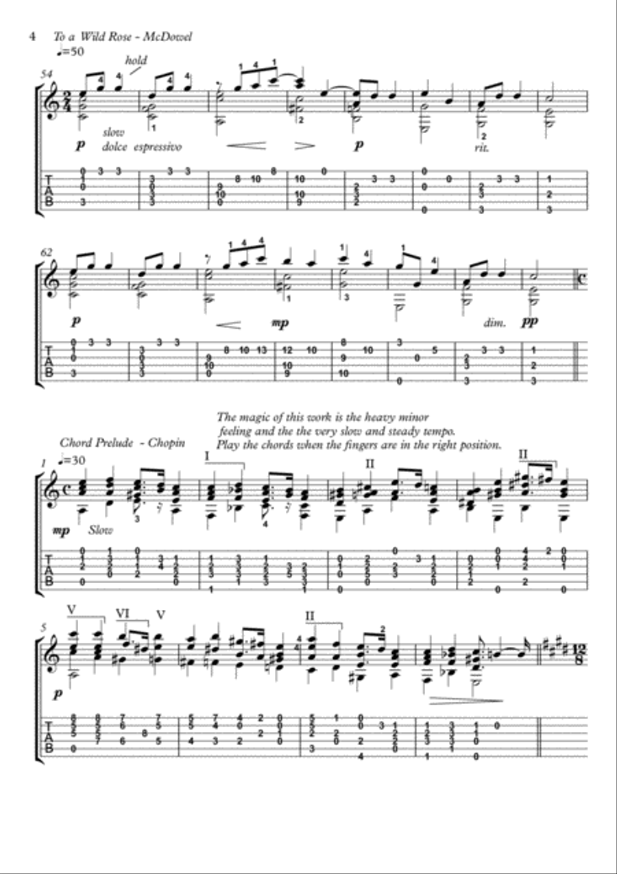 Mashup for Classical Guitar Acoustic Guitar scores gallery preview page 4