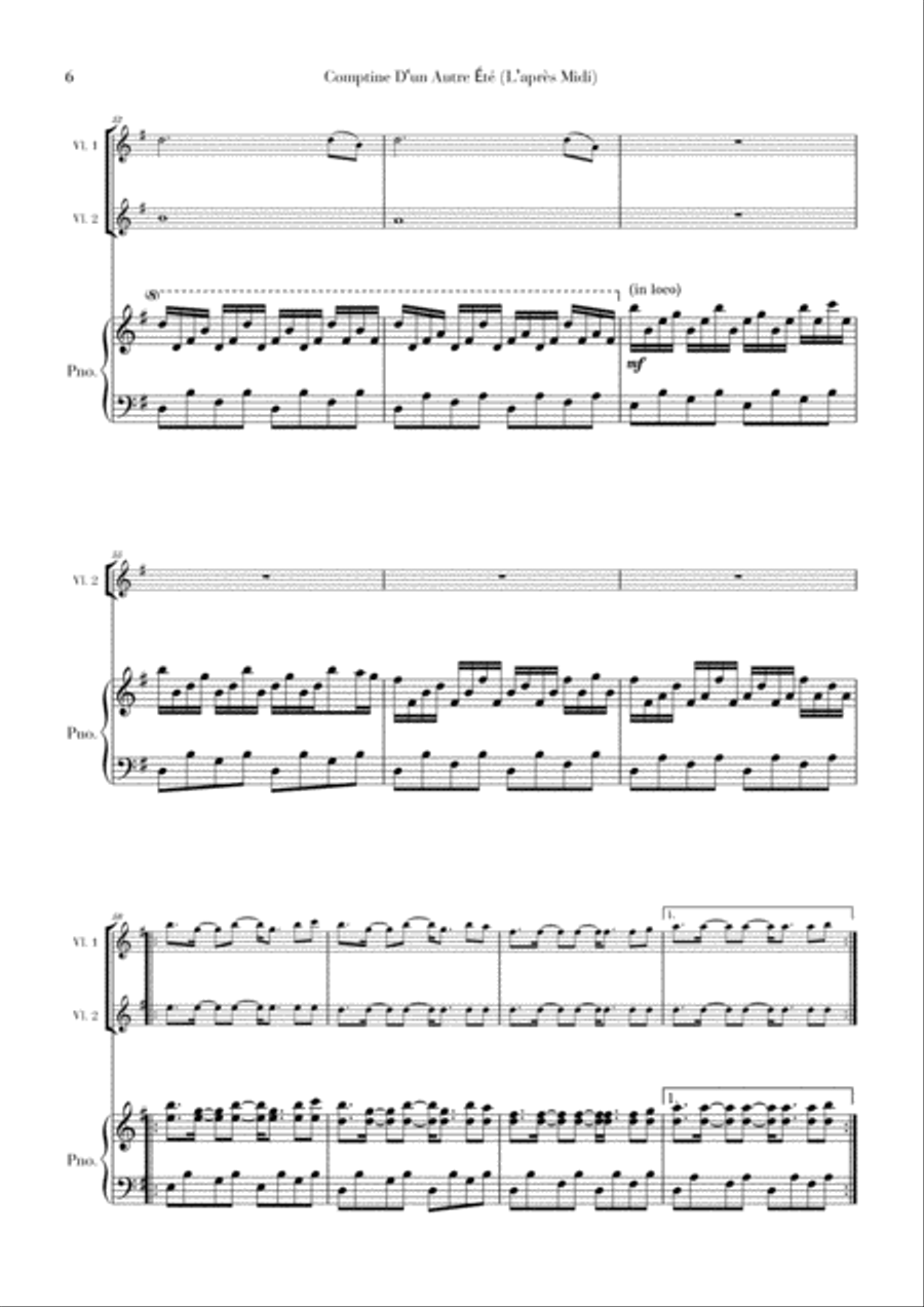Comptine D'un Autre Été: L'après-midi Small Ensemble scores gallery preview page 6