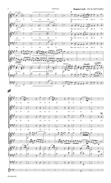 Regina Caeli (SATB Choir, Violins, Organ & opt. Timpani) - [Full Score ONLY, 8.5x14] image number null