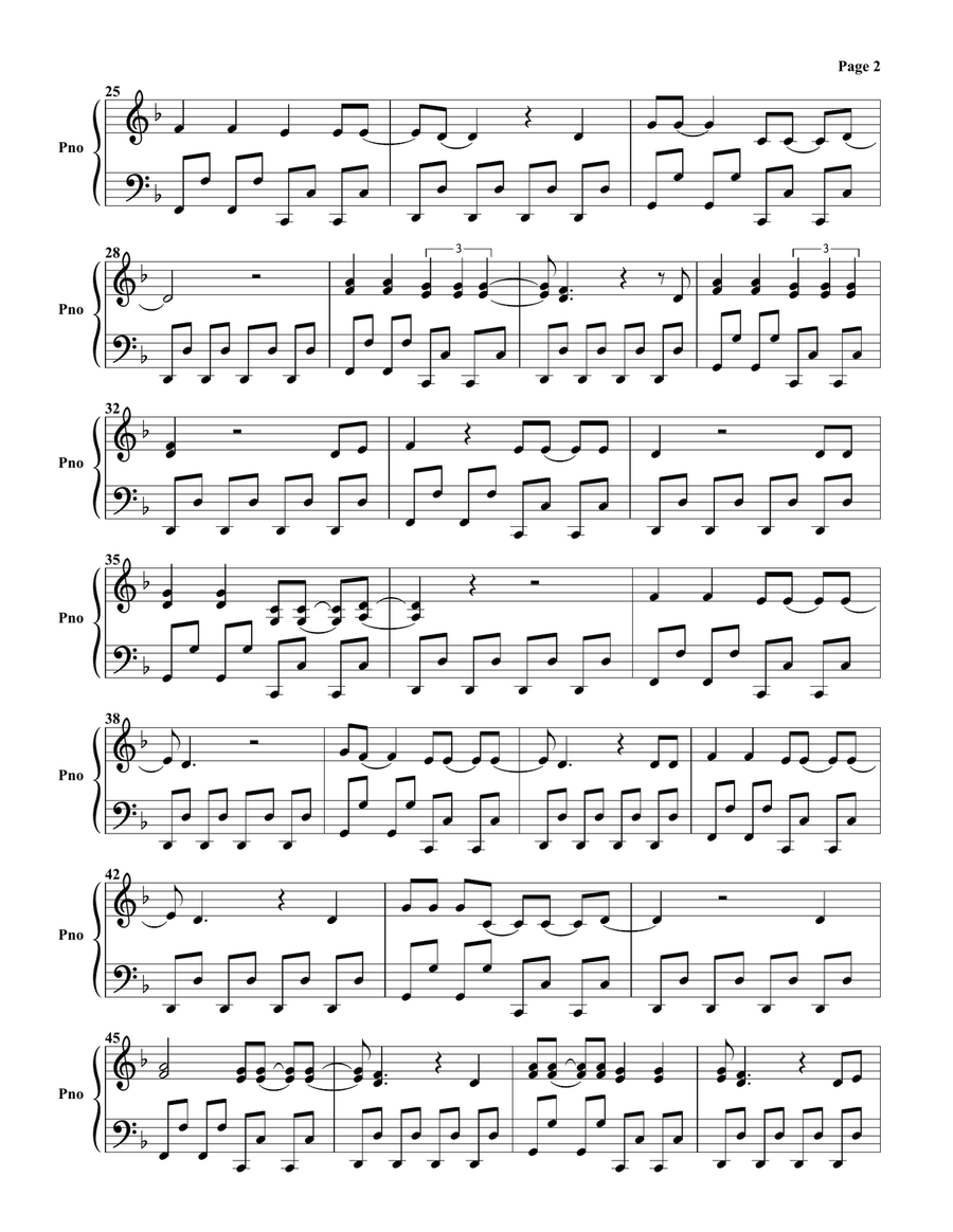Blue Monday Blue Monday Piano Solo scores gallery preview page 2