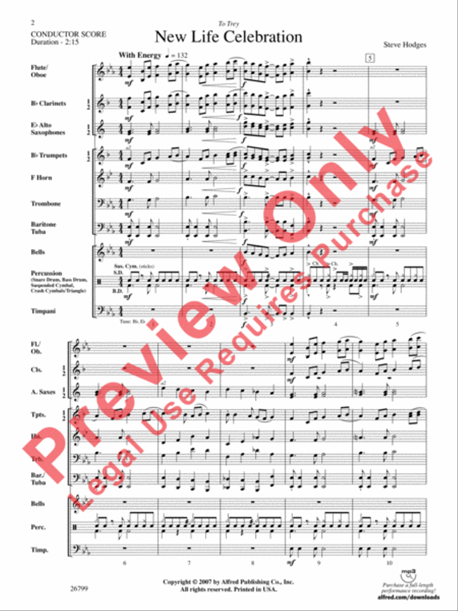 New Life Celebration New Life Celebration Concert Band scores gallery preview page 3