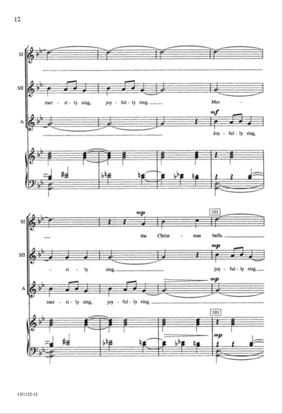 Ukrainian Bell Carol SSA scores gallery preview page 12