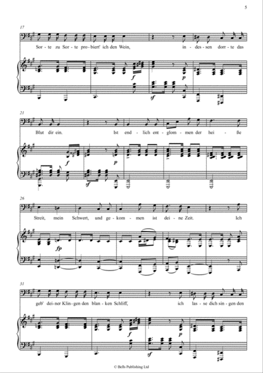 Vier Husarenlieder, Op. 117 Voice Solo scores gallery preview page 6