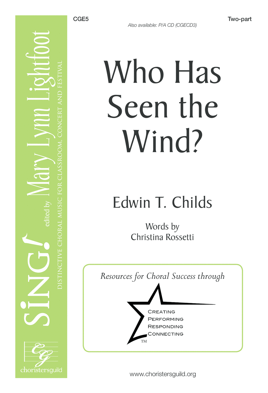 Who Has Seen the Wind? (Two-Part with Opt. Flute) Choir scores gallery preview page 1