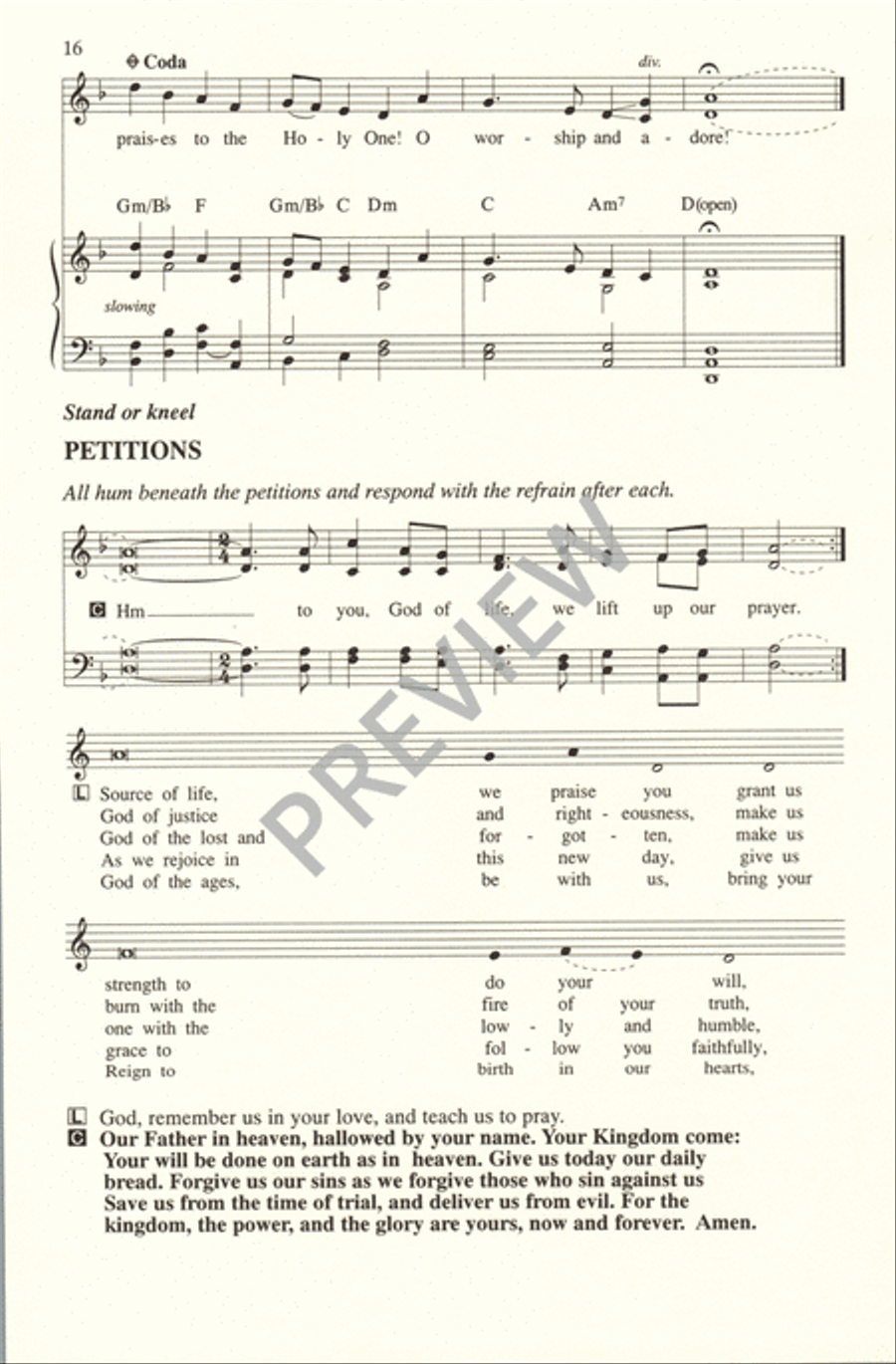 In the Morning I Will Sing Unison Choir scores gallery preview page 18