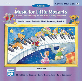 Book cover for Music For Little Mozarts - General MIDI Disks For Book 4