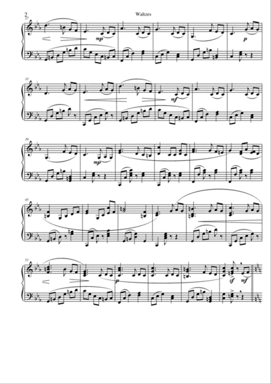 Waltzes for Piano