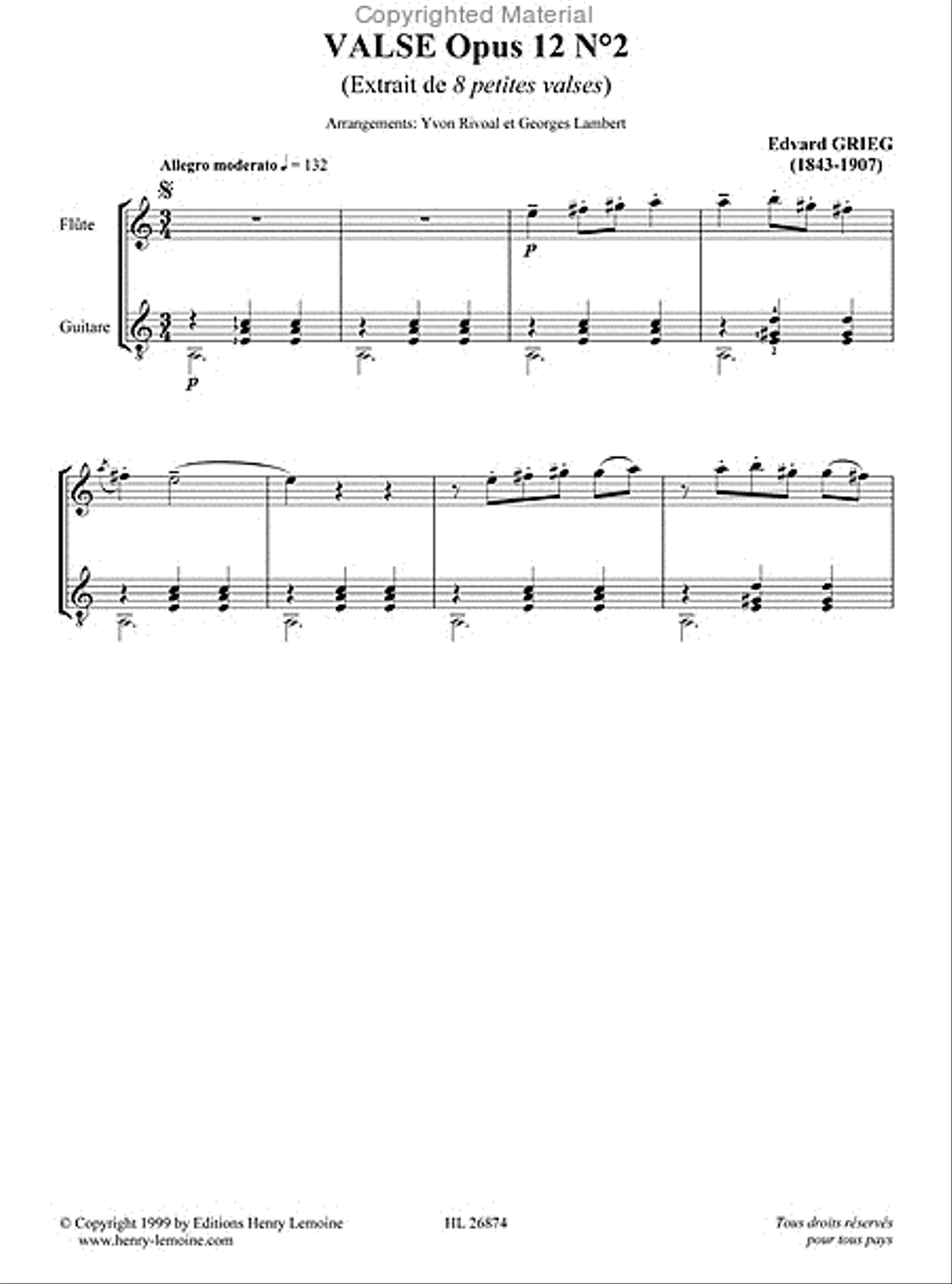 Petites Valses (8) Flute scores gallery preview page 5