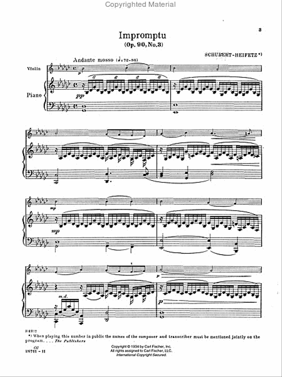 Impromptu Impromptu Violin Solo scores gallery preview page 2