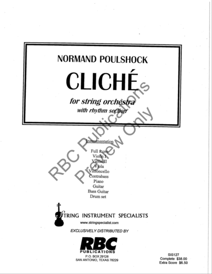 Cliche Cliche String Orchestra scores gallery preview page 2