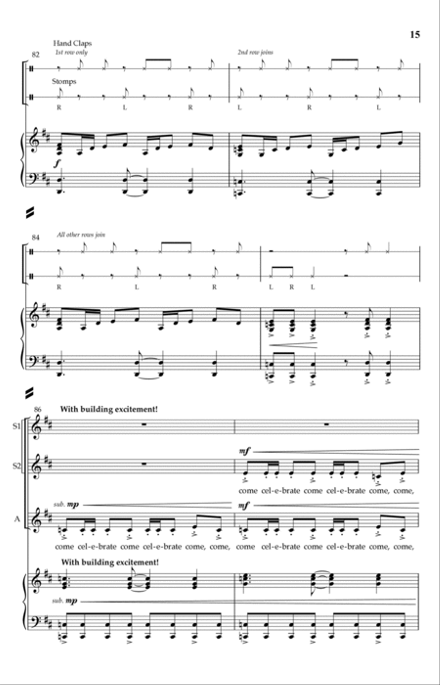 Celebrate This Life! 4-Part scores gallery preview page 13