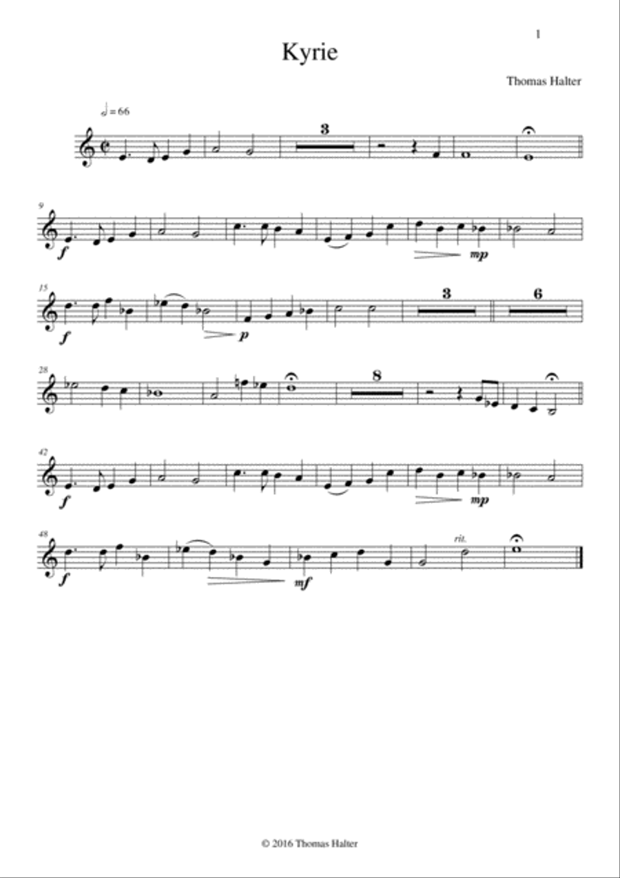 Missa in honorem Sancti Martini Small Ensemble scores gallery preview page 3