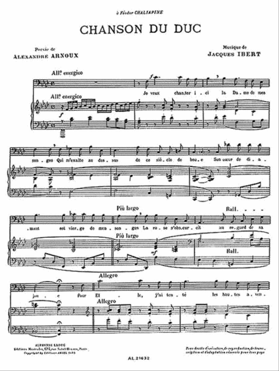 Chanson Du Duc Don Quichote Collection / Songbook scores gallery preview page 3