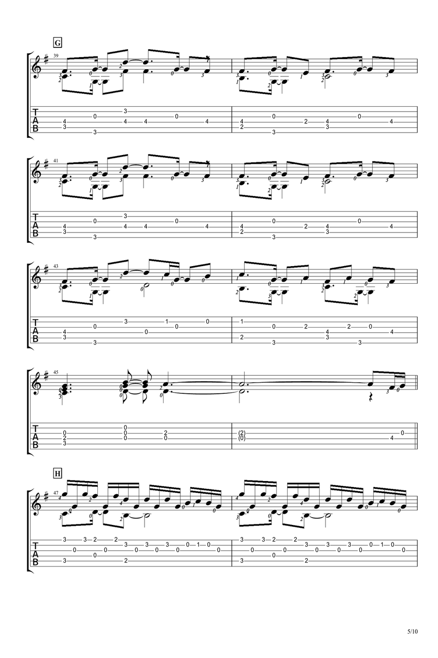 A Thousand Miles A Thousand Miles Acoustic Guitar scores gallery preview page 5