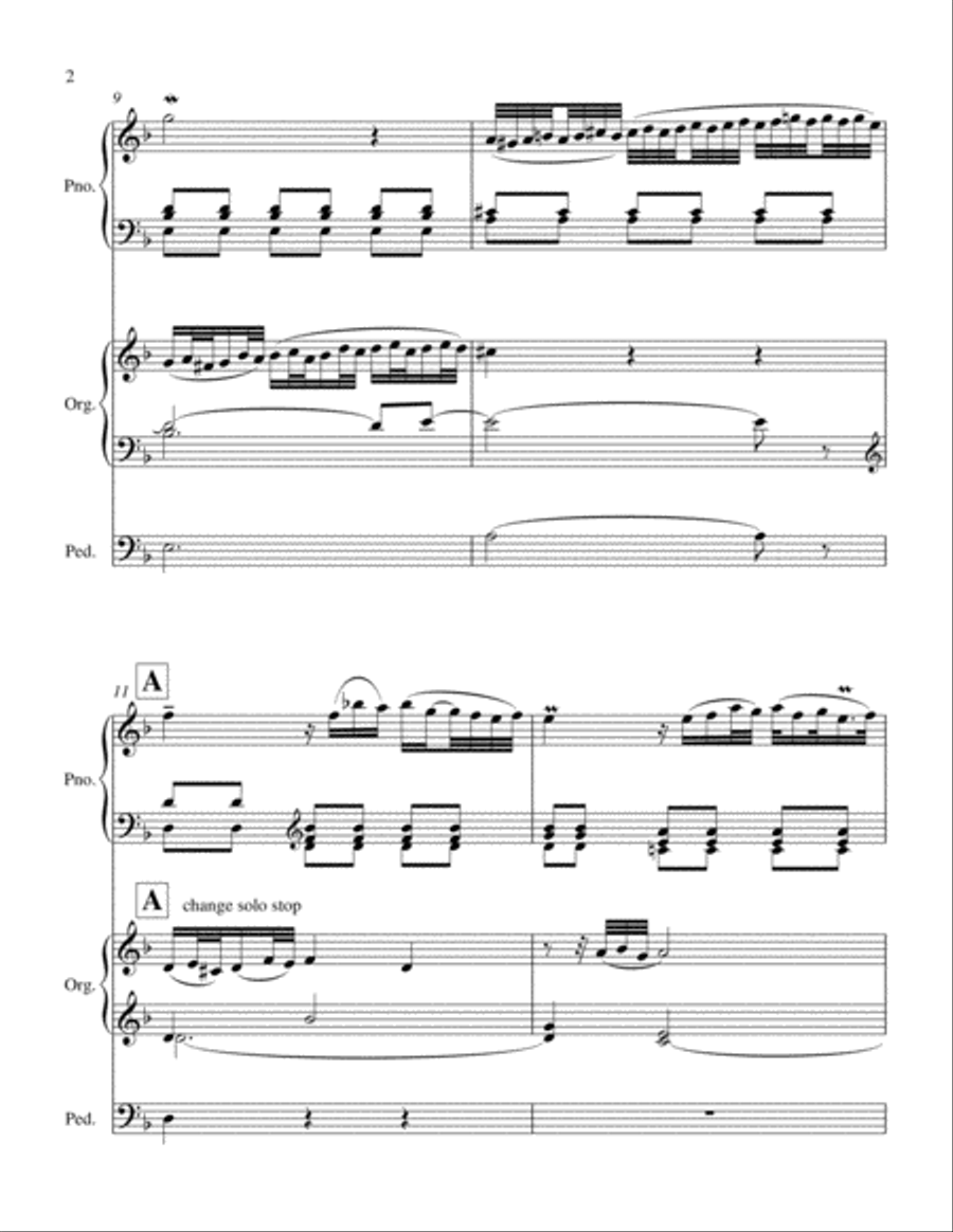 Adagio, BWV 974 (J. S. Bach) PIANO & ORGAN DUET Piano scores gallery preview page 3