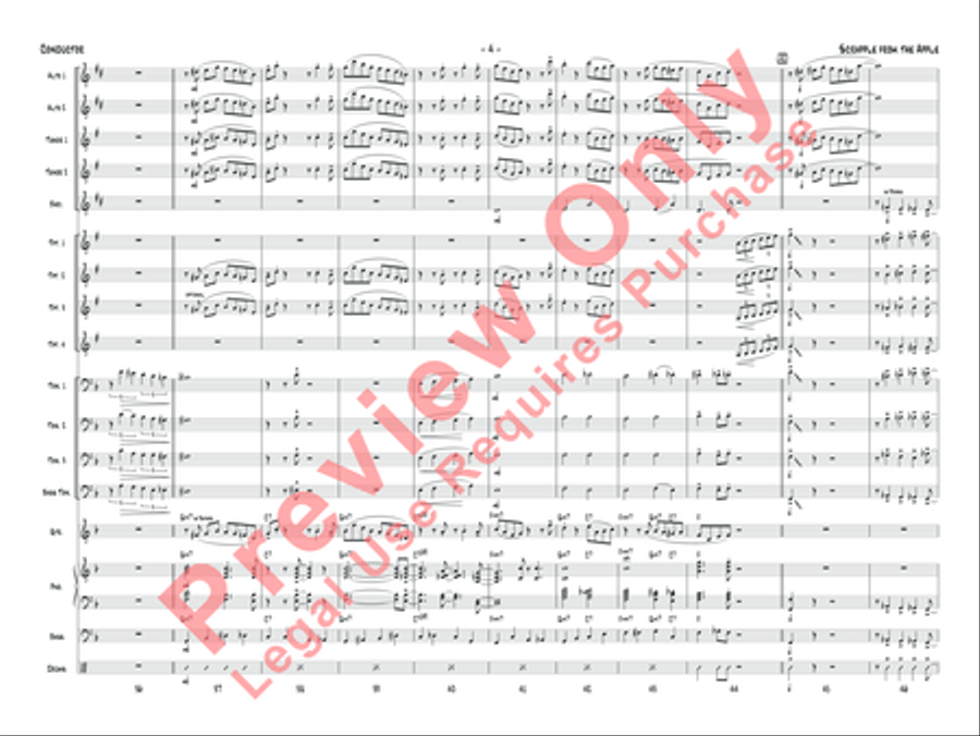 Scrapple from the Apple Jazz Ensemble scores gallery preview page 7