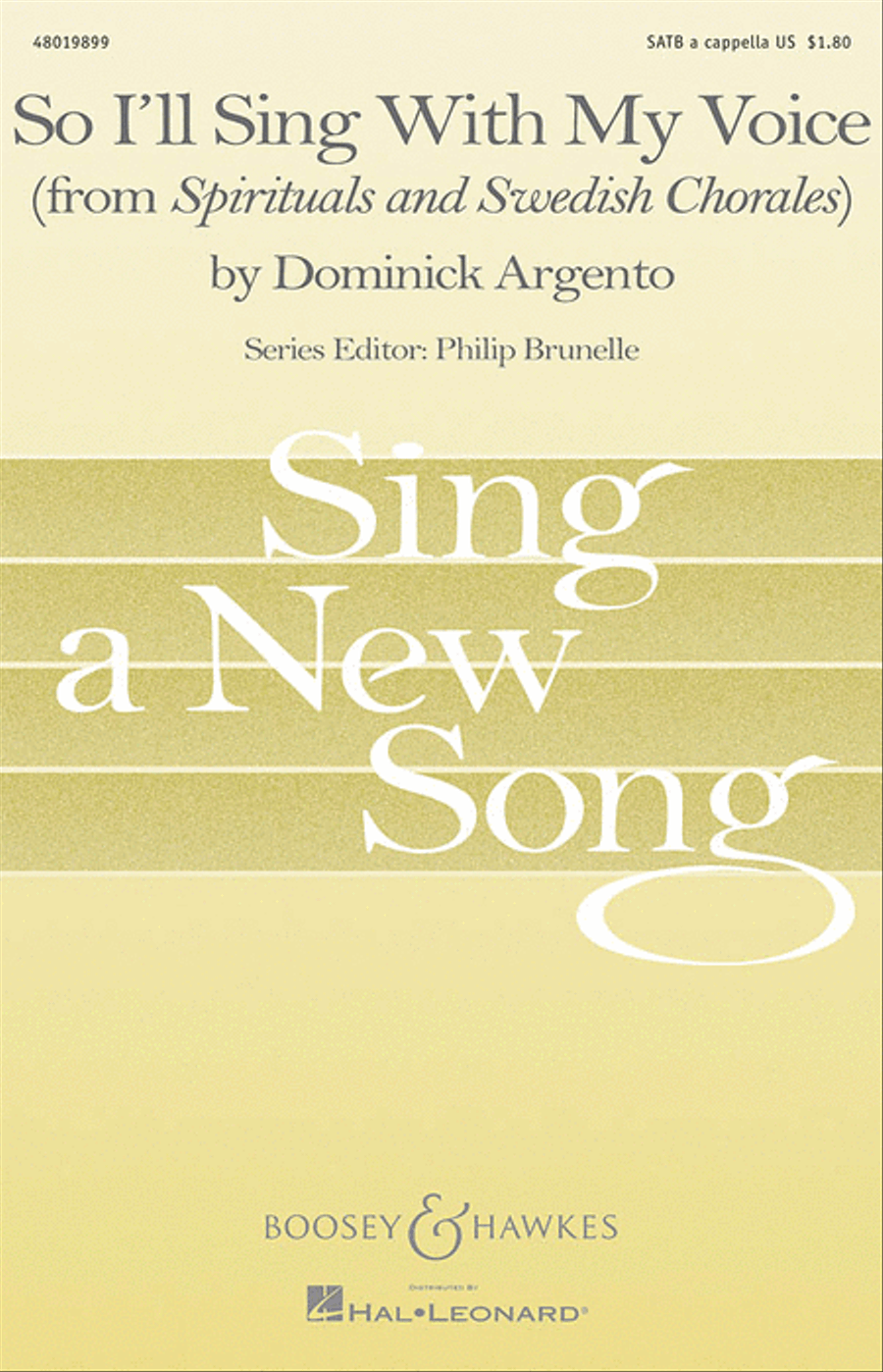 So I'll Sing with My Voice 4-Part scores gallery preview page 1