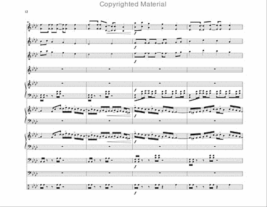 Hold Fast Percussion Ensemble scores gallery preview page 13