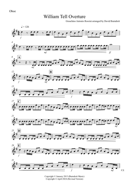 William Tell Overture for Oboe and Piano image number null