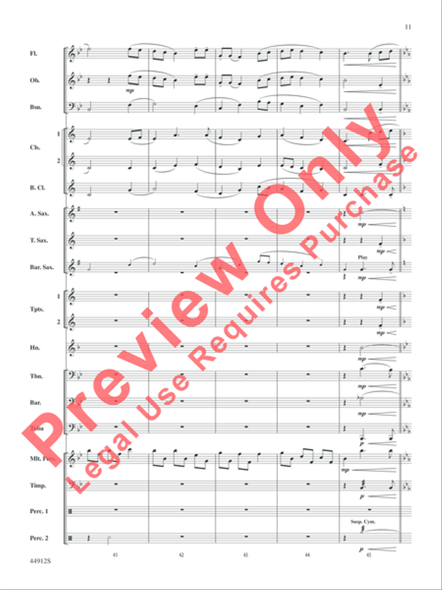 A Yuletide Holiday Concert Band scores gallery preview page 12