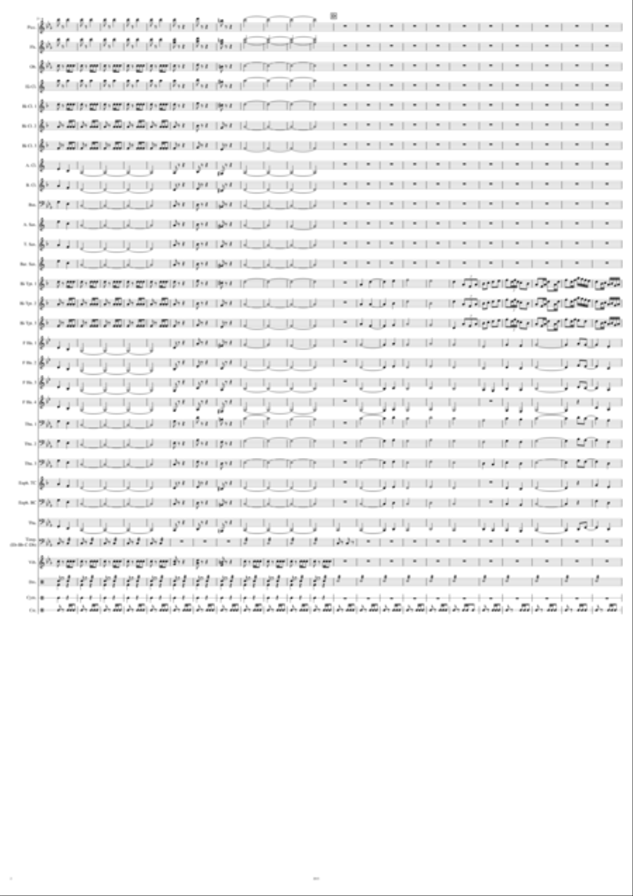 La Senora de la Vera Cruz (The Lady from Vera Cruz) Concert Band scores gallery preview page 2