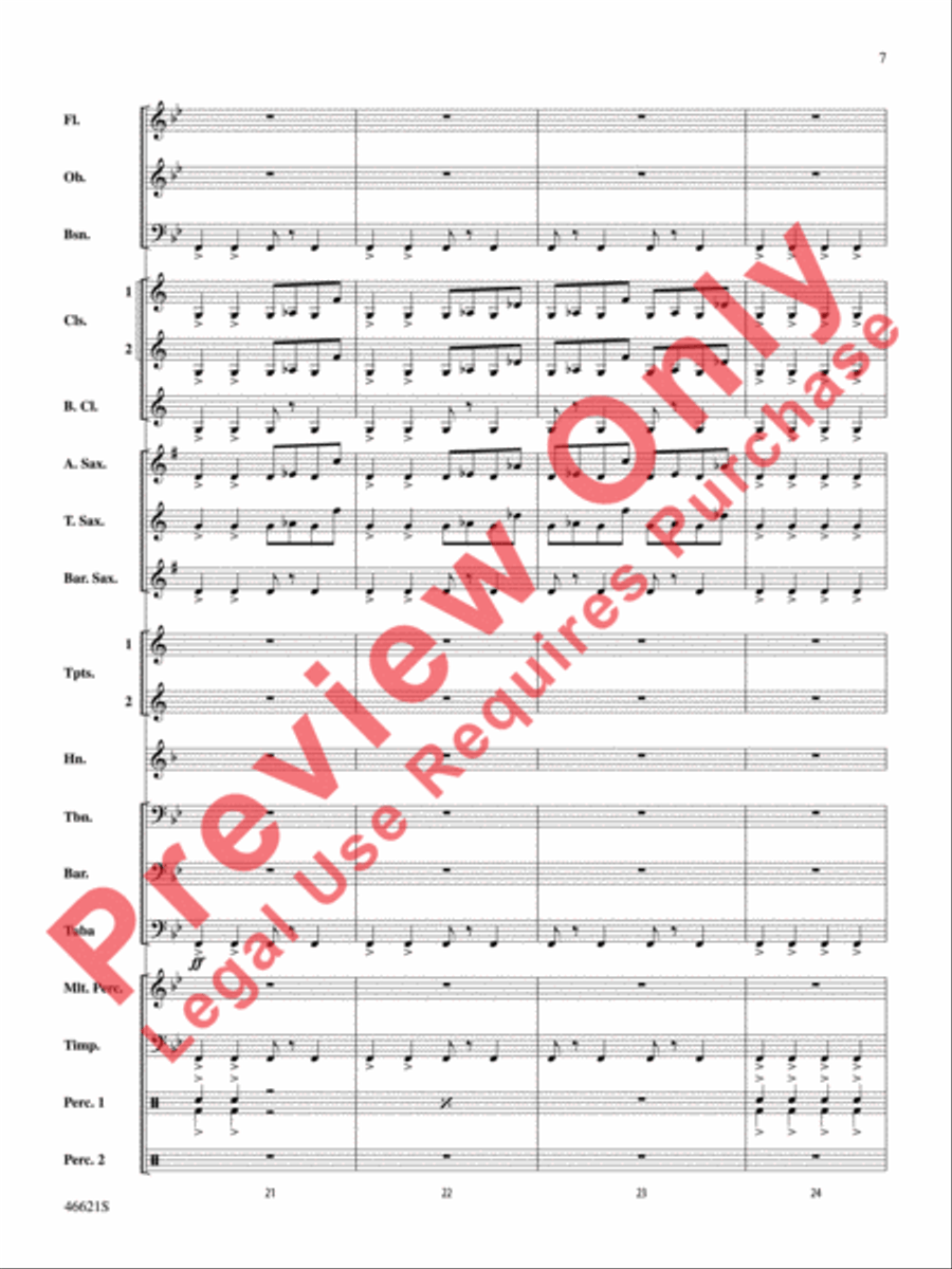 Pictures at an Exhibition Concert Band scores gallery preview page 8