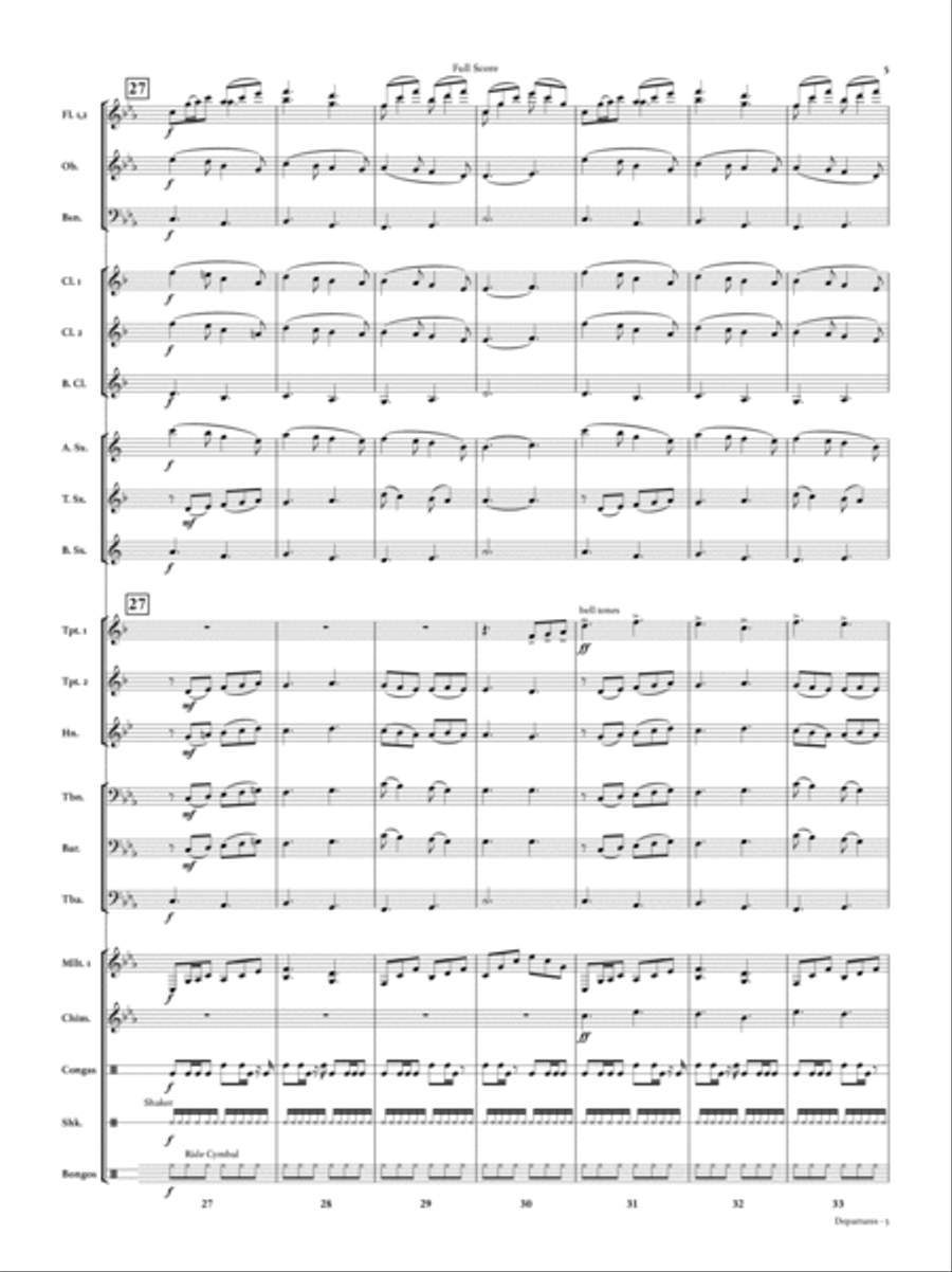 Departures Concert Band scores gallery preview page 5