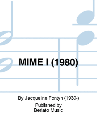 Book cover for MIME I (1980)
